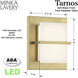 Tarnos LED 6.5 inch Soft Brass Wall Sconce Wall Light